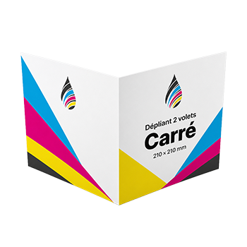 Dépliant 2 volets carré