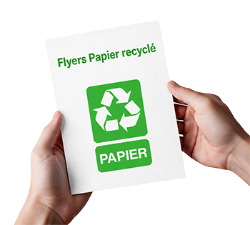 Flyers papier recyclé