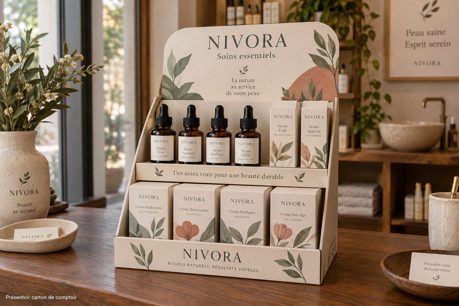 presentoir-produits-2niveaux-Maroc