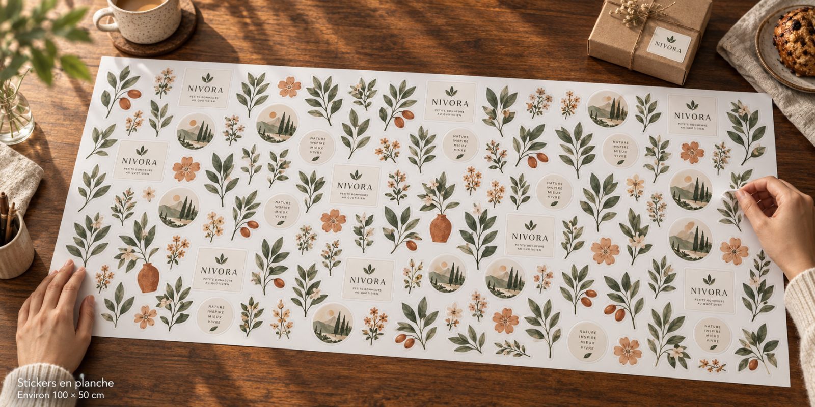 Stickers en planche
