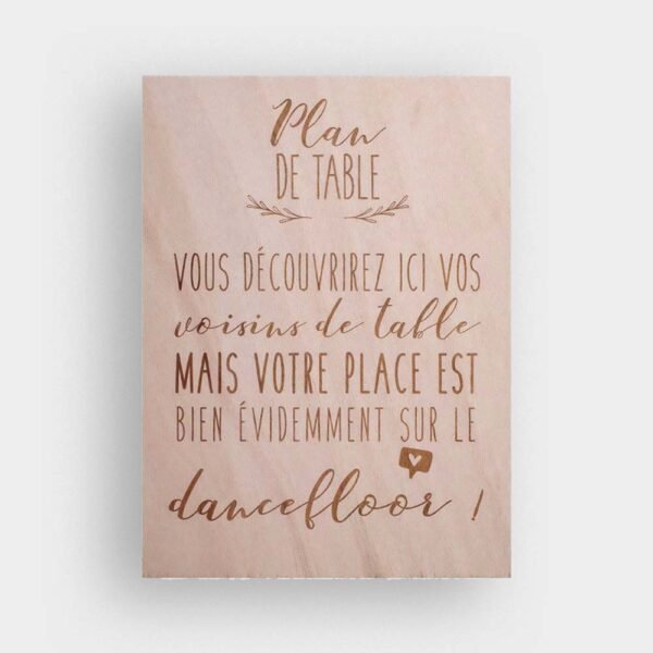 Pancartes en bois